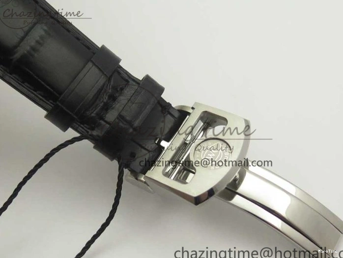 MIROTIME 1218 Efficient Portuguese Tourbillon IW5463 SS ZF Best Edition White Dial on Black Leather Strap 7170